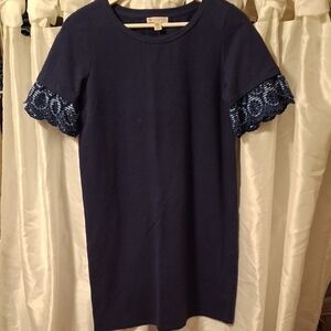 Eliane Rosr Blue Embellished Boxy Dress S ❤️❤️❤️❤️